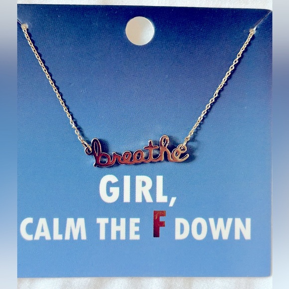 NWT Francesca’s Collection “Girl, Calm the F Down” Pendant Necklace - Picture 3 of 4